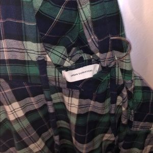 URBAN OUTFITTERS FLANNEL HOODIE